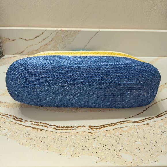 Furla woven tote bag with bag charm, EUC - Picture 6 of 7